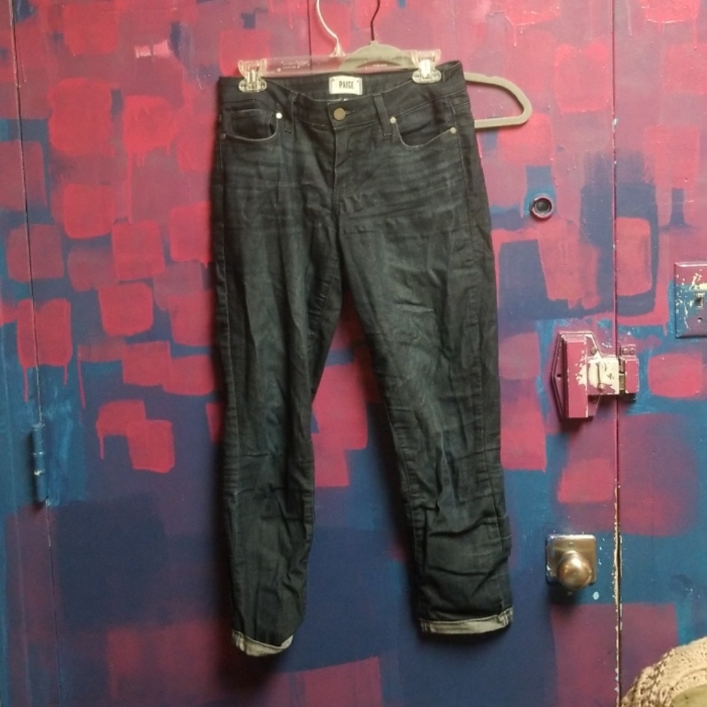 Paige skinny cropped jeans